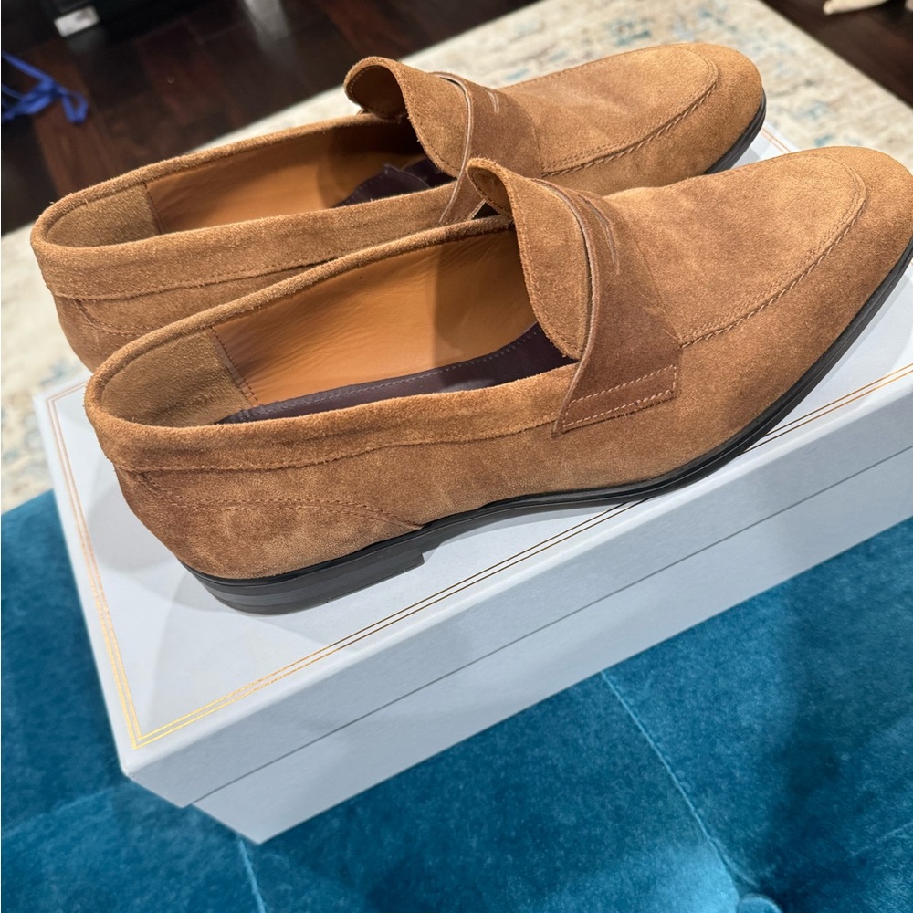 SILAS SUEDE LOAFER -
COGNAC US Size 11.5